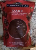 Suhkru kogus sees dark chocolate flavored melting wafers