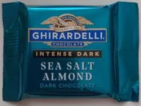 Sokerin määrä sisällä Intense Dark Chocolate Sea Salt Soiree Squares Case Pack