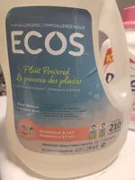 Sokerin määrä sisällä ECOS plant powered laundry detergent