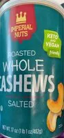 İçindeki şeker miktarı Whole Cashews