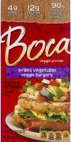 İçindeki şeker miktarı Veggie protein burgers grilled vegetable