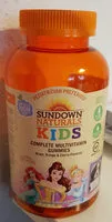 Azúcar y nutrientes en Sundown naturals kids