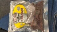 Amount of sugar in Teriyaki beef jerky big bag 1/4 pound