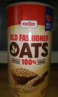 Jumlah gula yang masuk Meijer Old Fashioned Oats
