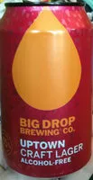 Amount of sugar in Uptime craft lager