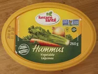 Sucre et nutriments contenus dans Fontaine sante hummus legumes