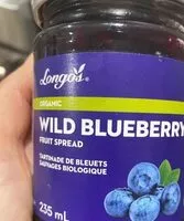 Quantité de sucre dans Wild blueberry fruit spread