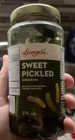 Quantité de sucre dans Sweet pickles