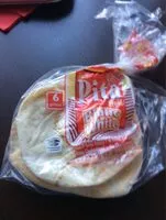 Zuckermenge drin Pita bread blanc