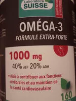 Sucre et nutriments contenus dans Omega 3