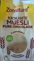Suhkru kogus sees Krokante Muesli pure chocolade