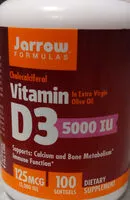 中的糖分和营养成分 Jarrow formulas