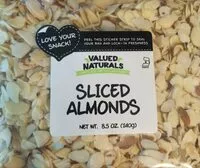 Suhkru kogus sees Sliced Almonds