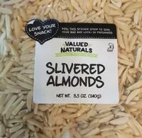 Suhkru kogus sees Slivered Almonds
