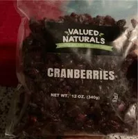 Suhkru kogus sees Cranberries