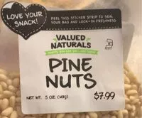 Suhkru kogus sees Pine Nuts