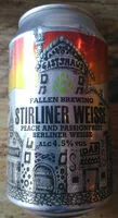 Sucre et nutriments contenus dans Fallen brewing stirliner weisse