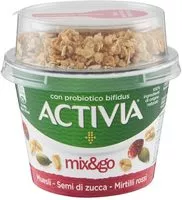 Количество сахара в Activia Mix&go Muesli - Semi di zucca e Mirtilli rossi