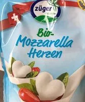 Zuckermenge drin Mozzarella herzen