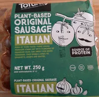含糖量 plant-based original sausage Italian