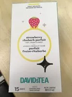 Sucre et nutriments contenus dans Davids tea