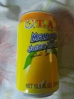 İçindeki şeker miktarı Mango Juice Drink