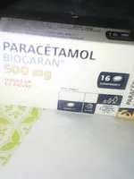 Sucre et nutriments contenus dans Paracetamol