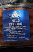Suhkru kogus sees mild italian sausage