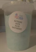 चीनी की मात्रा Extreme Sour Blue Raspberry Cotton Candy