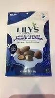 Quantité de sucre dans Lily's dark chocolate covered almonds