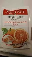 入っている砂糖の量 Le Specialità Italiane Hard Candy (Red Orange)