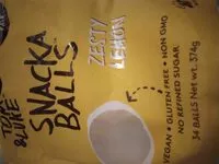 Sokerin määrä sisällä Zesty Lemon Snack Balls
