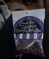 Suhkru kogus sees Chocolate Covered Raisins
