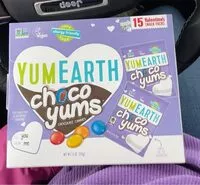 Jumlah gula yang masuk Yum warth choco yums valentines day snack packs