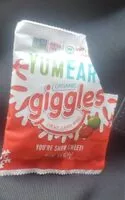 Jumlah gula yang masuk giggles organic chewy bites
