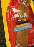 Sokerin määrä sisällä Hamburger buns