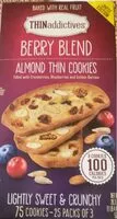 Zuckermenge drin Berry Blend Almond thin cookies