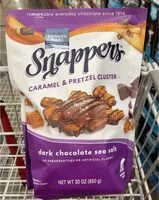 Suhkru kogus sees Dark Chocolate Sea Salt Caramel & Pretzel Clusters