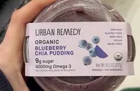 Suhkru kogus sees Organic Blueberry Chia Pudding