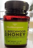 Amount of sugar in Raw beechwood honey
