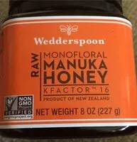 Amount of sugar in Raw manuka honey
