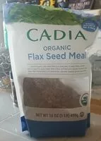 Quantité de sucre dans Organic flax seed meal