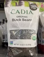 Quantité de sucre dans organic black beans