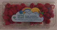 Quantité de sucre dans Organic raspberries