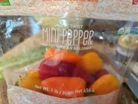 Количество сахара в Organic sweet mini pepper