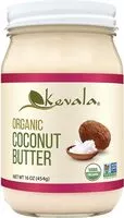 Sokerin määrä sisällä Organic coconut butter