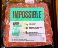 中的糖分和营养成分 Impossible foods