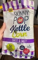 Amount of sugar in Skinny pop