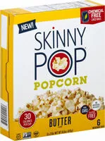 Amount of sugar in Skinnypop butter popcorn