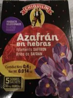 Amount of sugar in Azafrán